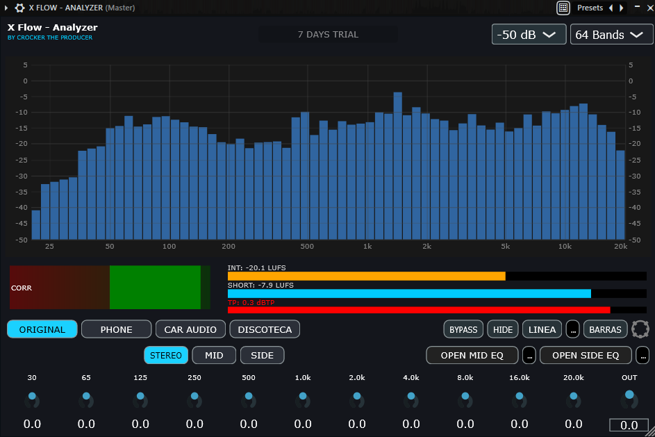 X Flow Analyzer Interface